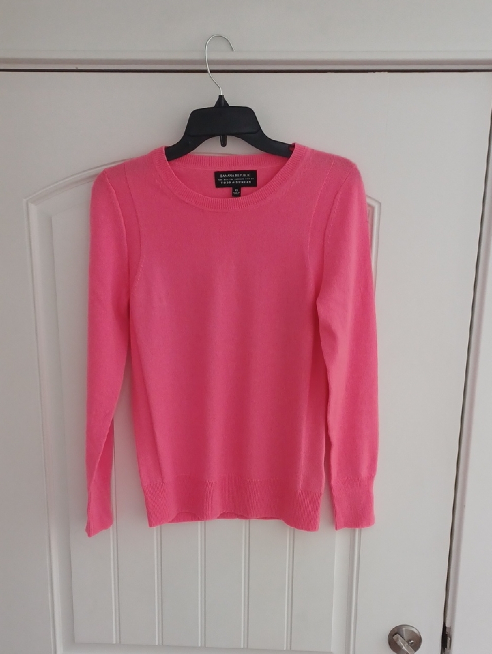 Banana Republic Bright Pink Crewneck Sweater